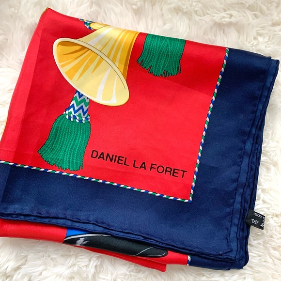 Daniel La Foret Designer Silk Scarf - Picture 6 of 16